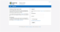 Desktop Screenshot of data.goteborg.se